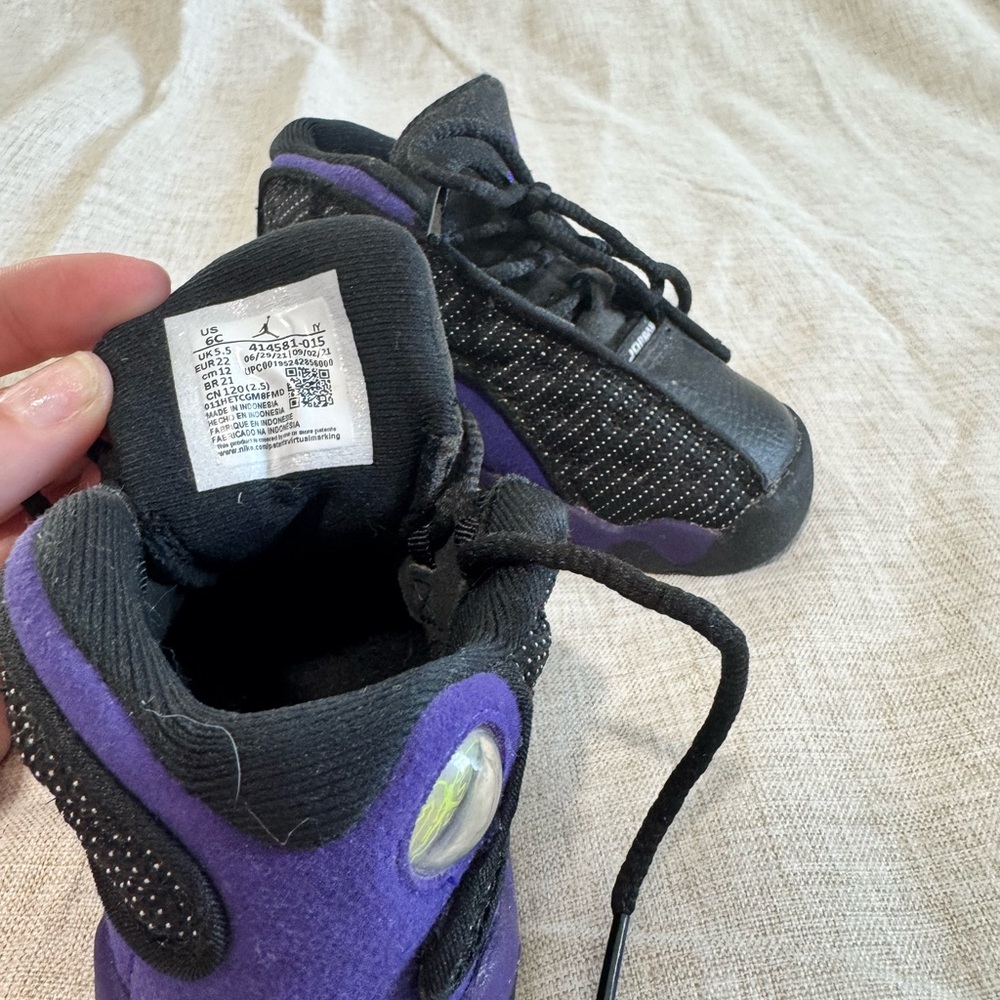Jordan 13 Retro "Court Purple" (TD) - Size 6C